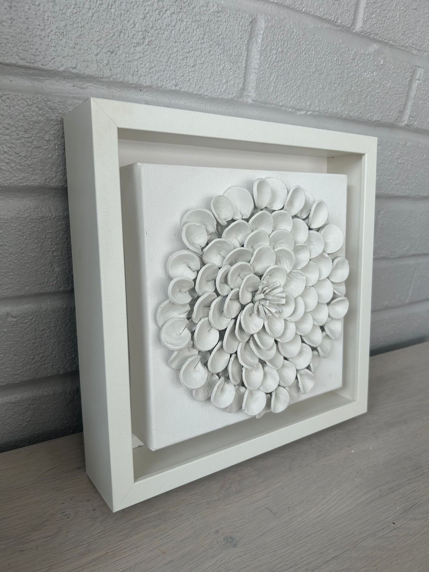 Small Framed ivory bloom
