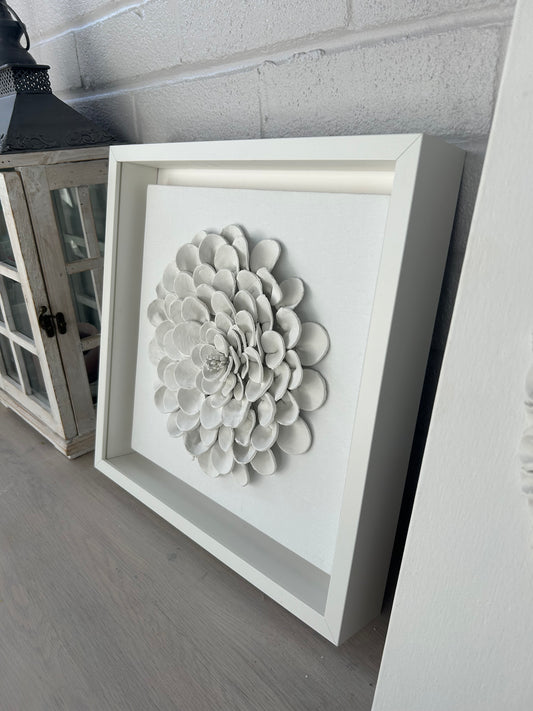 Small Framed ivory bloom