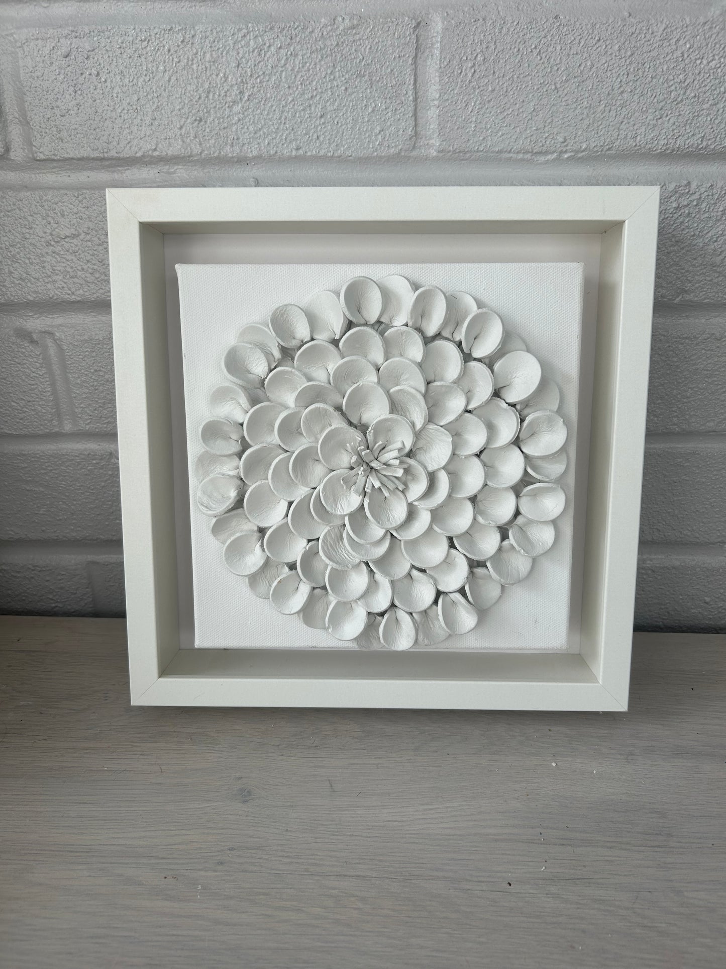 Small Framed ivory bloom
